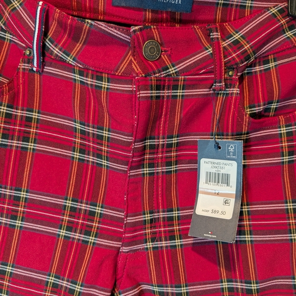 Tommy Hilfiger Red Plaid Chinos - Picture 11 of 12